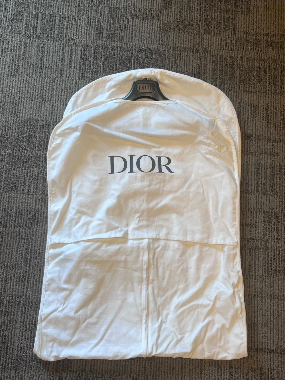 Dior White Logo Garment Cover